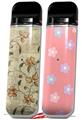 Skin Decal Wrap 2 Pack for Smok Novo v1 Flowers and Berries Orange VAPE NOT INCLUDED