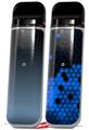 Skin Decal Wrap 2 Pack for Smok Novo v1 Smooth Fades Blue Dust Black VAPE NOT INCLUDED