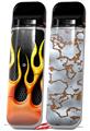 Skin Decal Wrap 2 Pack for Smok Novo v1 Metal Flames VAPE NOT INCLUDED