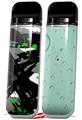 Skin Decal Wrap 2 Pack for Smok Novo v1 Abstract 02 Green VAPE NOT INCLUDED