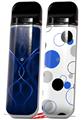 Skin Decal Wrap 2 Pack for Smok Novo v1 Abstract 01 Blue VAPE NOT INCLUDED