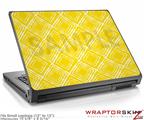 Small Laptop Skin Wavey Yellow