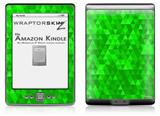 Triangle Mosaic Green - Decal Style Skin (fits 4th Gen Kindle with 6inch display and no keyboard)