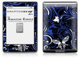Twisted Garden Blue and White - Decal Style Skin (fits 4th Gen Kindle with 6inch display and no keyboard)